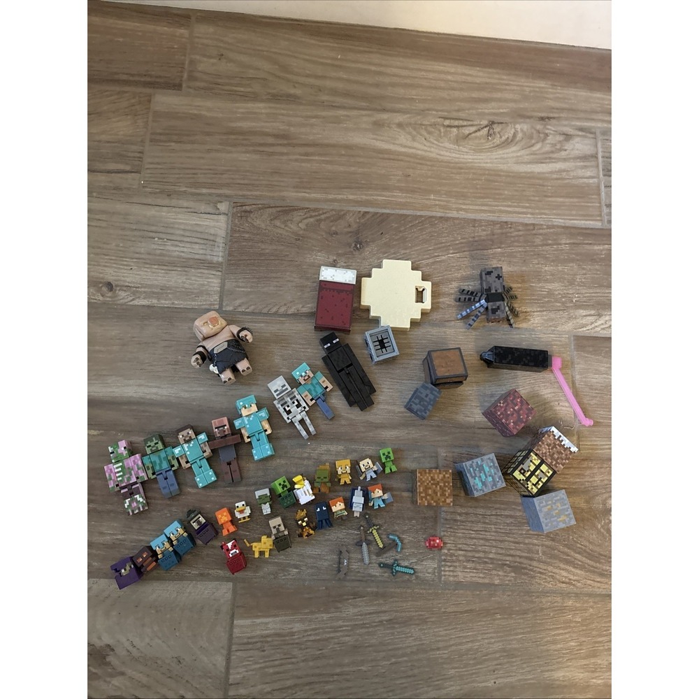 Mixed Minecraft Toy Lot Of 50 Pieces